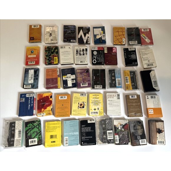 Vintage Cassette Tapes Lot of 41 Mixed Music 70s 80s Rock Pop with Carrying Case - Picture 3 of 13